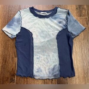 Urban Outfitters Blue sheer Mesh Top